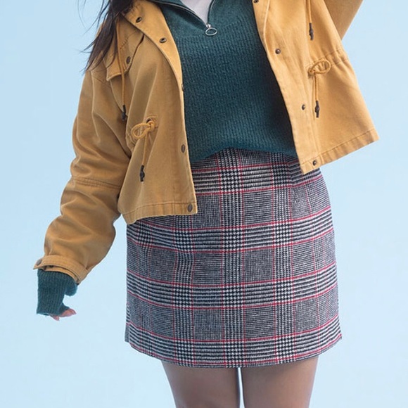 Forever 21+ Wool Blend Plaid Mini Skirt - Size 0X - Picture 15 of 15